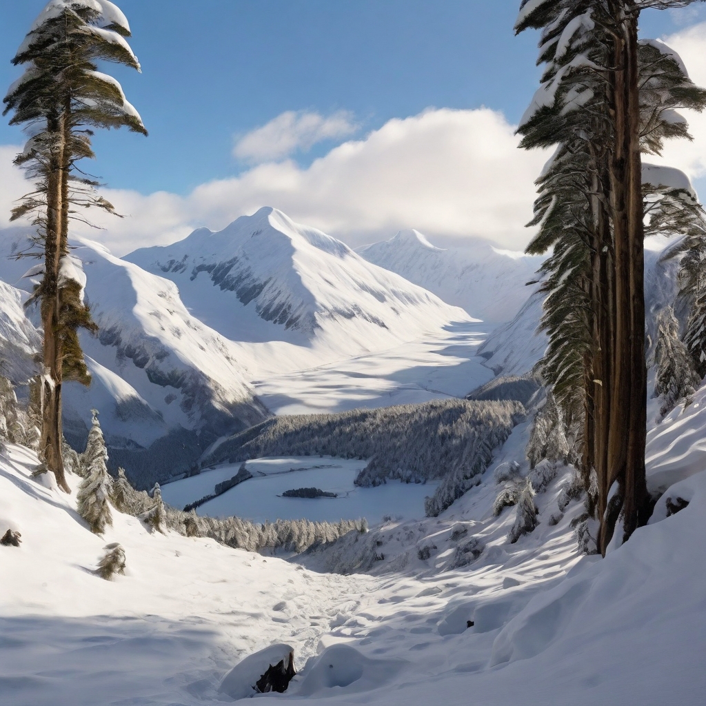 "Vue du mont Ovgardk depuis le Col Steln", 2024, Salman